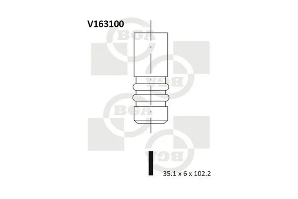 Insugsventil BGA V163100