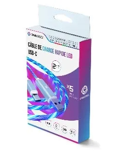 Oniverse USB-A USB-C LED Fast Charging Cable 2 m – Wired Charging cable for wireless game controller