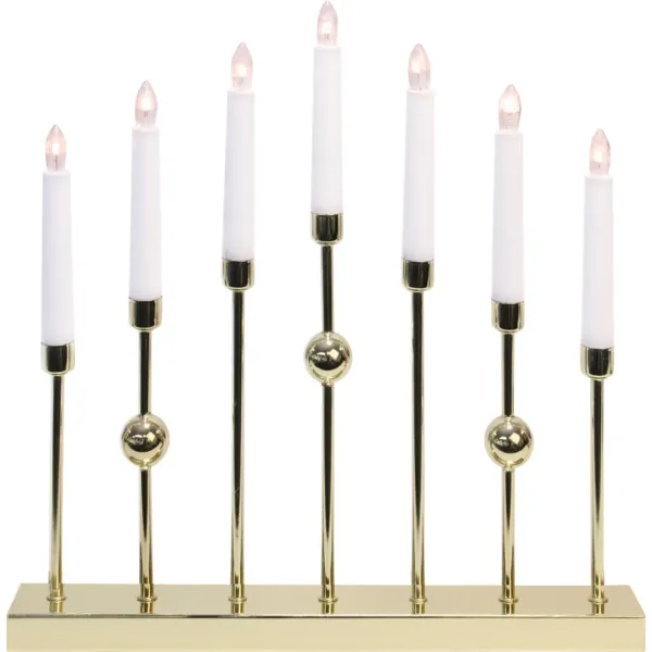 Ljusstake Gustavo Mässing 37x37x6cm