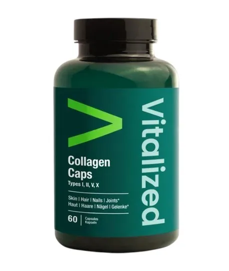 Vitalized – Kollagen Typer I, II, V, X, 60 kapslar