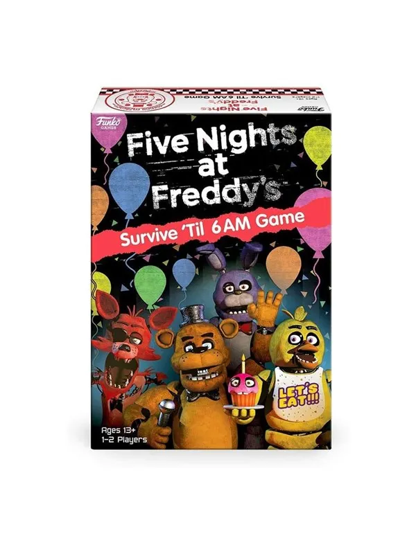 FNAF Five Nights at Freddy’s - Board Game Survive ´Til 6AM Game (EN)
