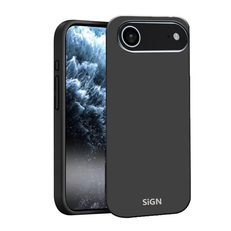 SiGN Liquid Silicone skal till iPhone Air – Svart