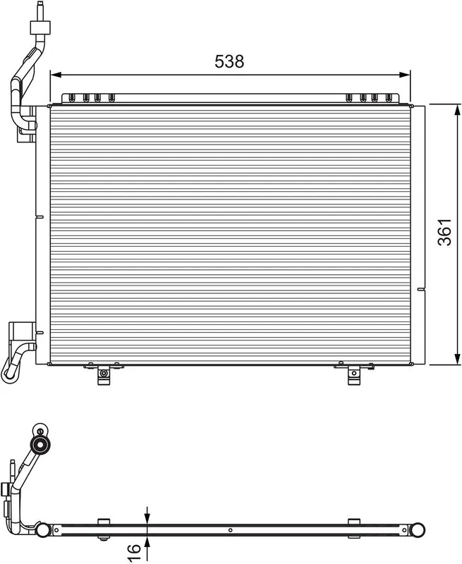 VALEO 814074 Kondensor, klimatanläggning
