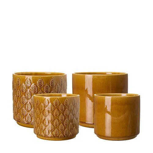 Kruka Blanka Mix Gul (Variant : Stor – Löv – 20x18cm)