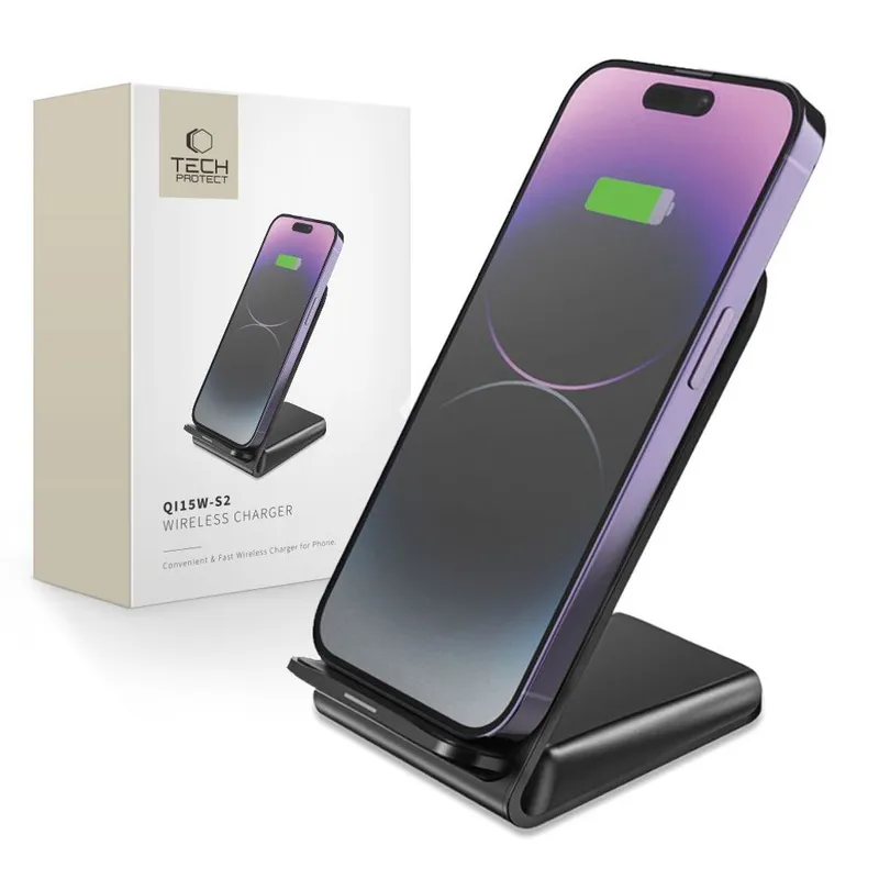 Tech-Protect Trådlös Laddare 15W till Apple Samsung Xiaomi mm