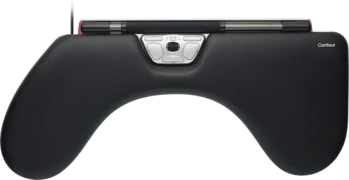 Contour Design Rollermouse Red Max Wired Usb-c Rullstav Svart, Silver
