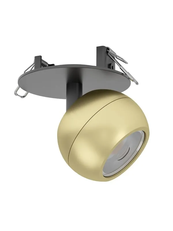 Eglo Mengibar Sphere Inbyggd. Ø:90 Cct Dimbar. Guld/Svart