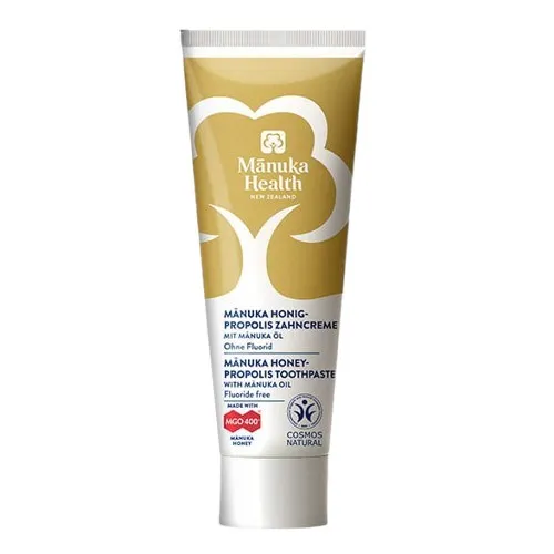 Manuka Health – Tandkräm med Manukahonung MGO 400+, Propolis och Manukaolja, utan fluorid, 75 ml