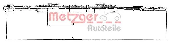 Handbromsvajer METZGER 10.423