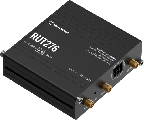 Teltonika RUT276 - wireless router - WWAN - LTE Wi-Fi - 5G 4G - DIN rail mountable wall-mountable surface-mountable - Wireless router LTE