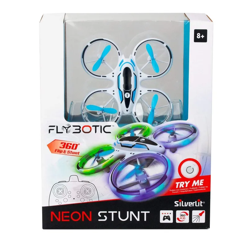 RC Drone med neonljus för stunts och tricks