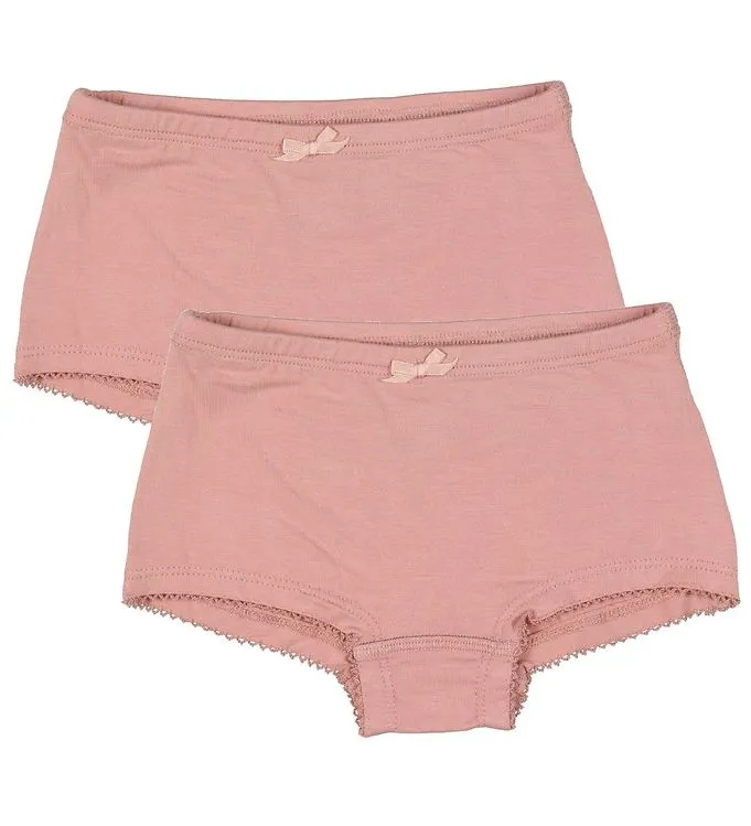 Minymo Hipstertrosor – 2-pack – Bambu – Rosa