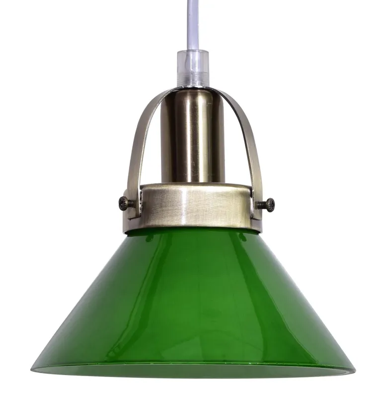 Lampan – Mäster Ø15 – Fönsterlampa – Antikmässing/grön