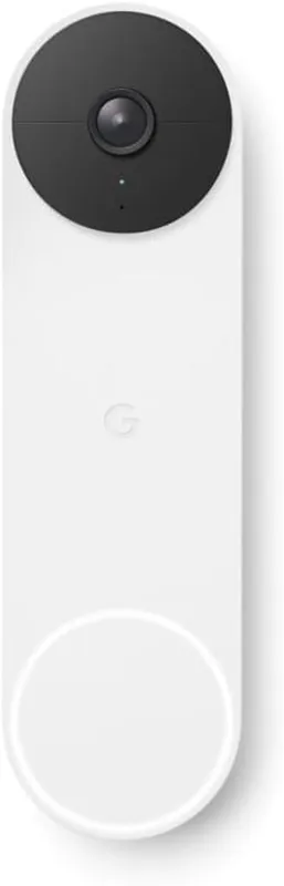 Google Nest - Dörrklocka - med kamera - trådlös - 802.11b/g/n, Bluetooth LE - 2.4 Ghz - snö