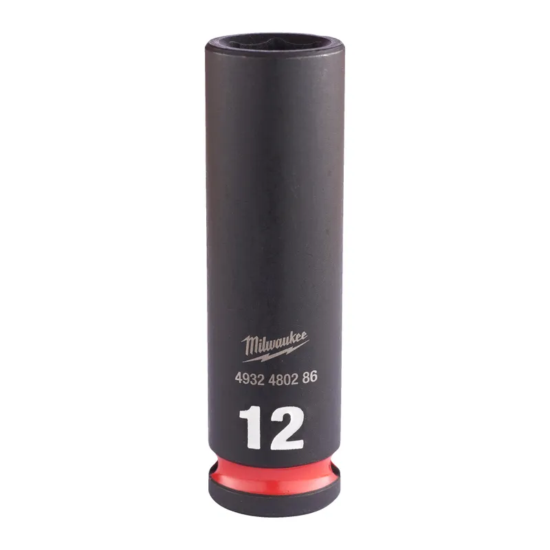 Milwaukee 4932480286 Krafthylsa 3/8″, SHOCKWAVE, djup 12 mm