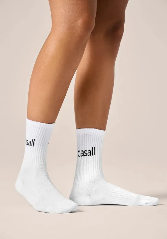Casall Unisex Urban Tube Sock 2-Pack White