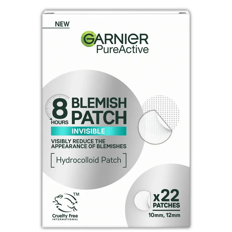 Garnier Pure Active 8hr Invisible Hydrocolloid Blemish Patch Cruelty Free & Vegan – 22 patches