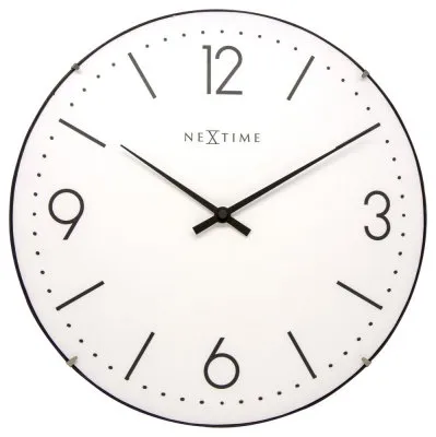 Basic Dome Väggklocka Ø35 cm Vit