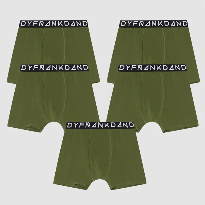 Boxershorts 5 pack Grön (#1679)