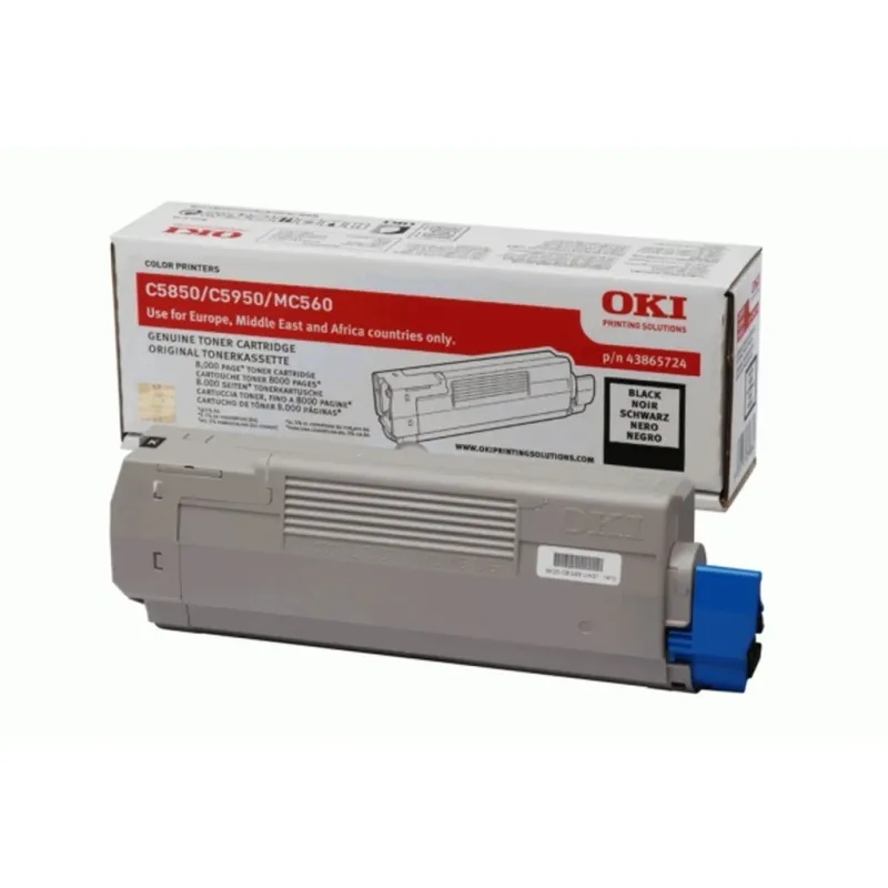 OKI 43865724 Tonerkassett svart 8.000 sidor