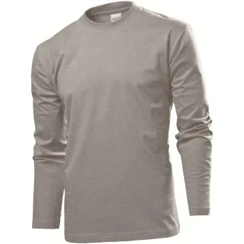 Stedman Comfort-T Long Sleeve Grå bomull Medium Herr