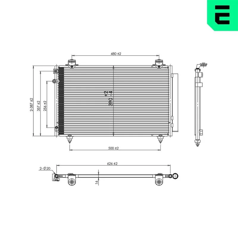 ERA 667447 Kondensor, klimatanläggning