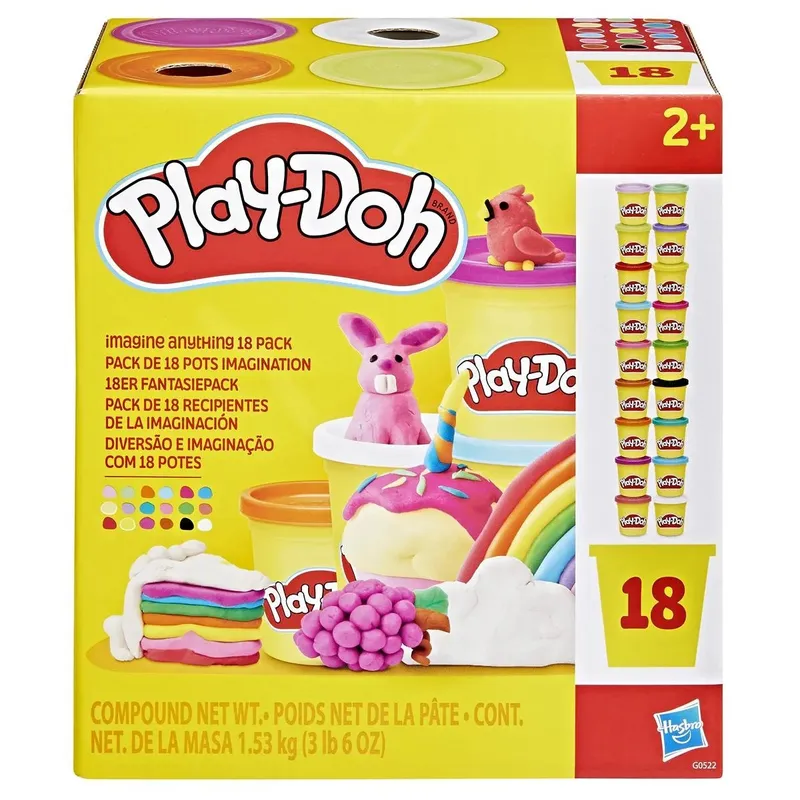 Play-Doh Compound 18-pack för kreativ fantasi och nöje