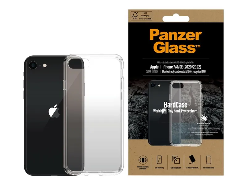 PanzerGlass HardCase Clear Edition Skal Apple iPhone SE (2. generation), SE (3rd generation), Transparent