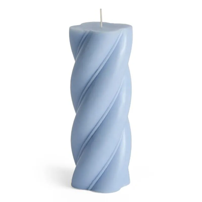 HAY Soft Serve Candle blockljus Light blue, Ø7,8×19,5 cm
