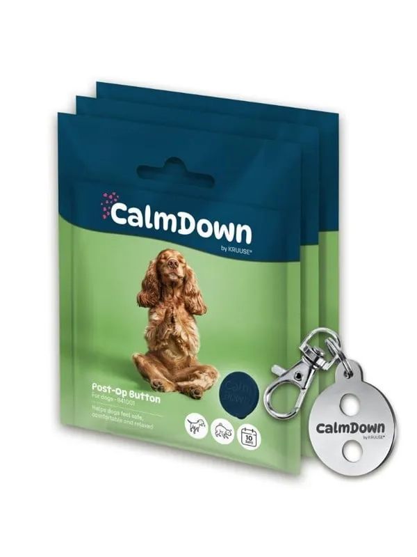 CalmDown Tag Kit för Hund med Feromonknappar 3 st