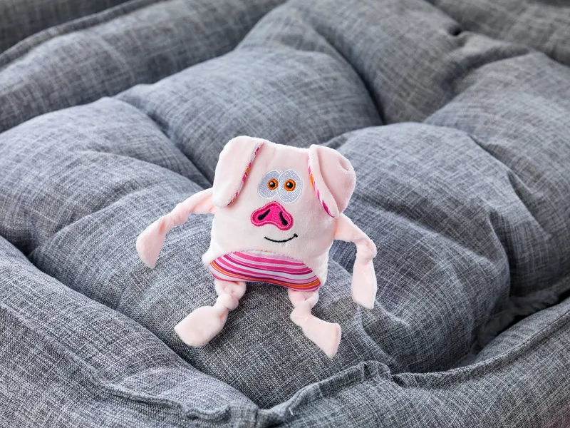 Dogman Rosa Pigge Plutt Pipande Plysch Hundleksak 20cm