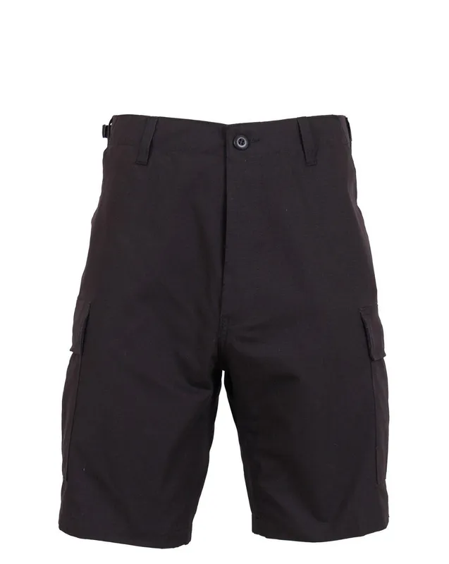 Rothco BDU Shorts i Rip-Stop Svart (#4749)