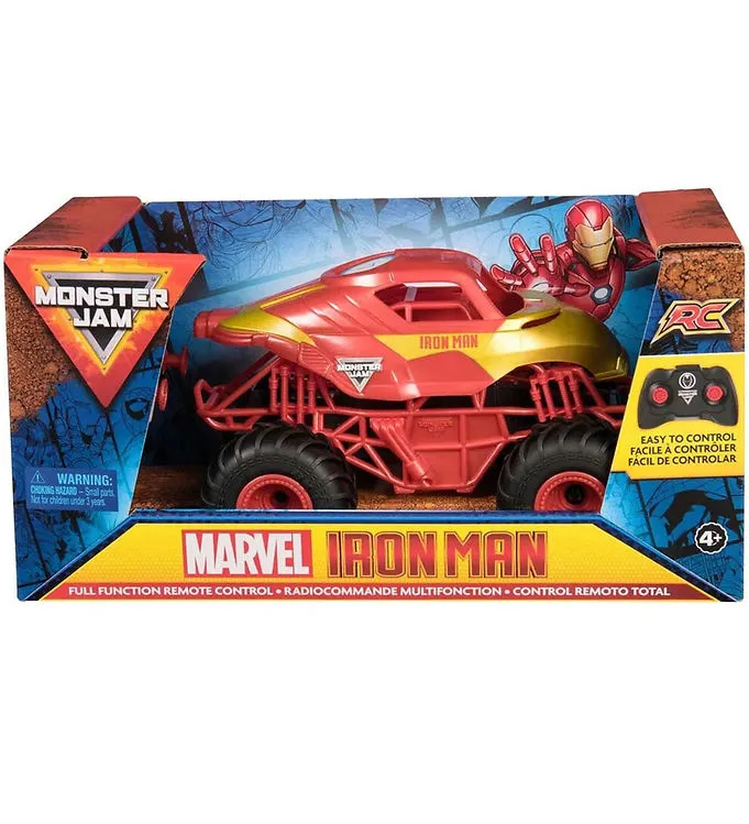 Monster Jam Radiostyrd Bil 1:24 Marvel Iron Man