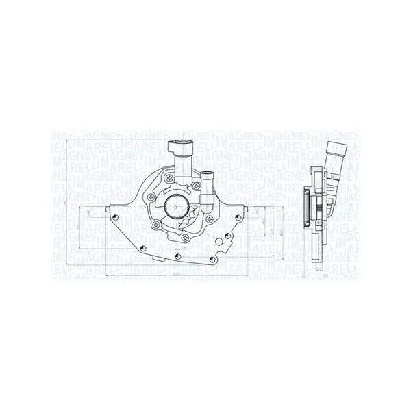 Oljepump MAGNETI MARELLI 351516000097