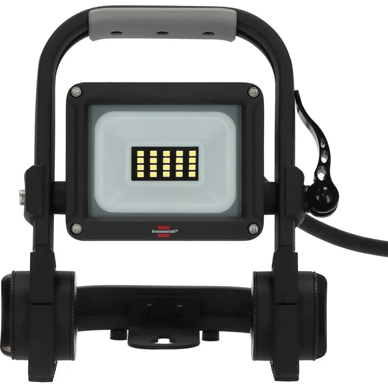 Mobil LED-bygglampa JARO 1060 M / LED nödbelysning för utomhus 10W (arbetslampa med 2m kabel och snabbkoppling, LED-strålkastare