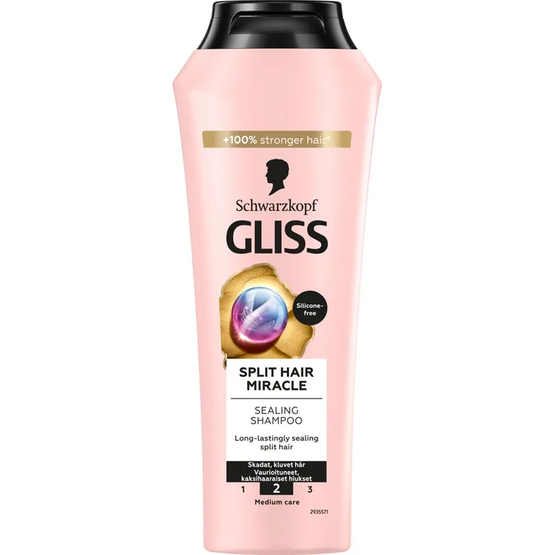 Schwarzkopf Gliss Sealing Shampoo Split Hair Miracle for Damaged Hair & Split Hair – 250 ml