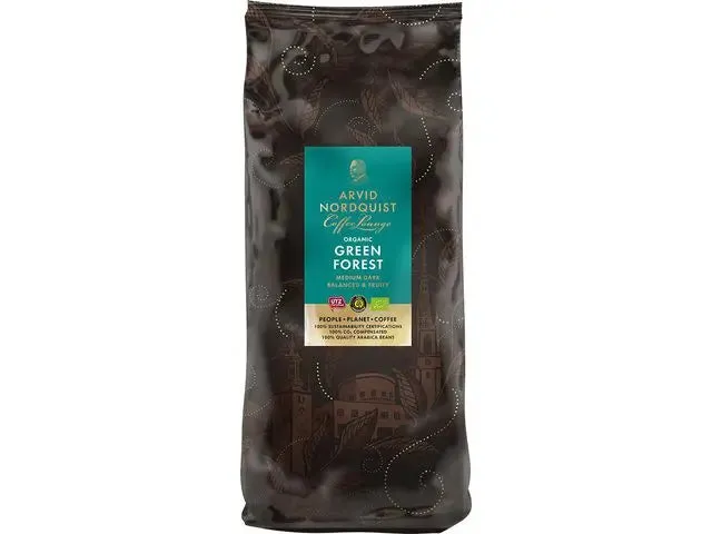 Kaffebönor hela Green Forest 1 kg Arvid Nordquist