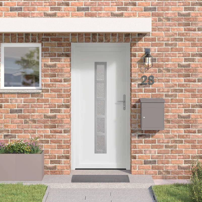 vidaXL Framdörr Vit 108 x 208 cm PVC (#7358)