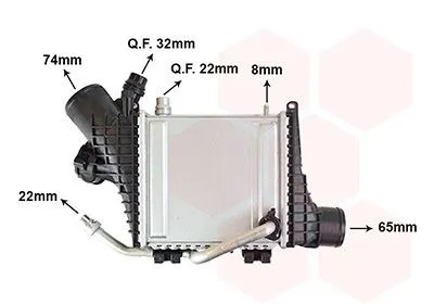 Intercooler VAN WEZEL 30014721