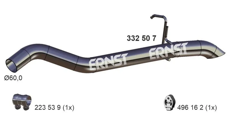 Avgasrör ERNST 332507