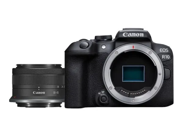 Canon EOS R10 systemkamera RF-S 18-45mm F4,5-6,3 IS STM 24,2 MP svart