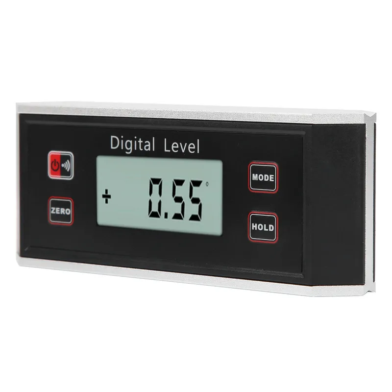 Nivå Inclinometer Digital Display Remtyp Lutningsbox Vinkelmätare Gradskiva