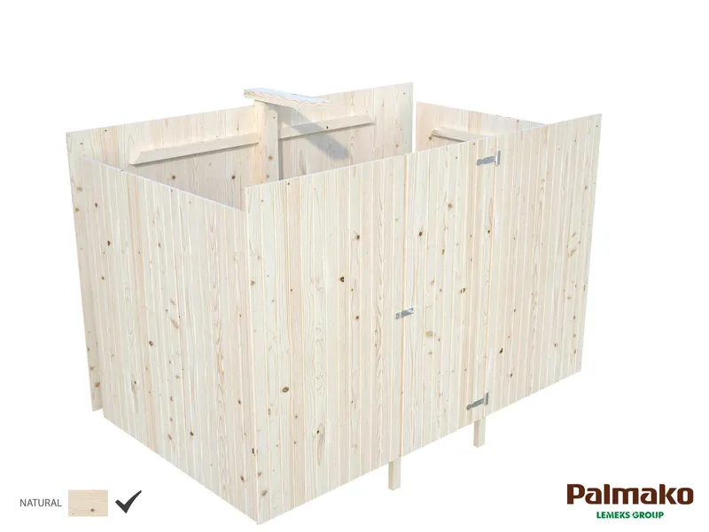 Palmako 102785 Förråd inv. 10,9 m², till Karl 101037, obehandlad