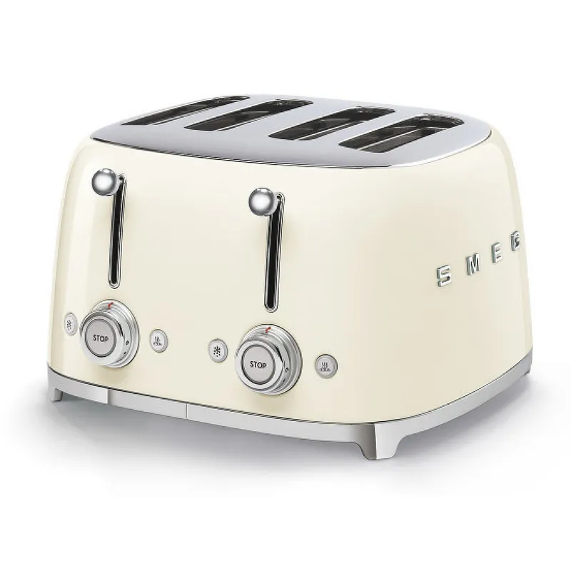 Brödrost Smeg Beige 4-fack Retro TSF03CREU