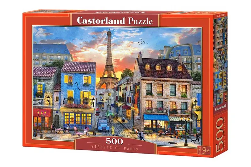 Castorland Pussel – Gatorna i Paris 500 Bitar