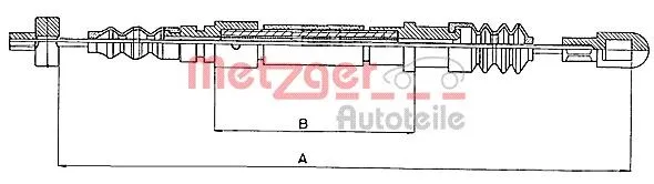 Handbromsvajer METZGER 10.824