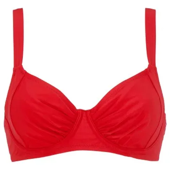 Damella Sophia Basic Underwired Bikini Bra Röd polyester D 44 Dam