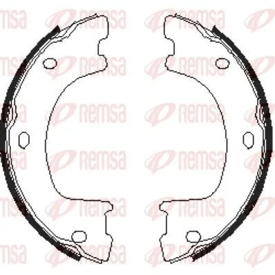Handbromsbackar REMSA 4674.00
