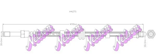 Bromsslang KAWE H4271