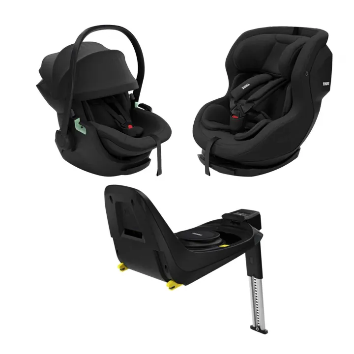 Thule Maple Babyskydd + Elm Bilbarnstol + Alfi Bas